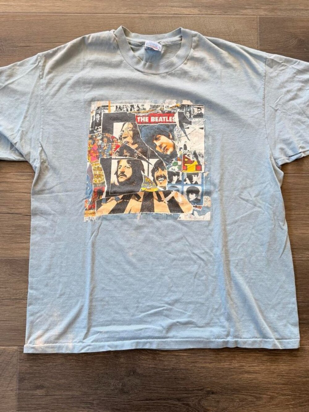 American Vintage Beatles Anthology Album Collage Tee